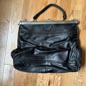 black  bag 70's vintage  made by Three Bags of Finland